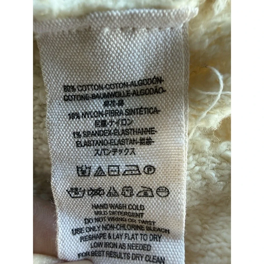 Free People‎ Found My Friend Pullover Sweater Ivory Women's Size Small